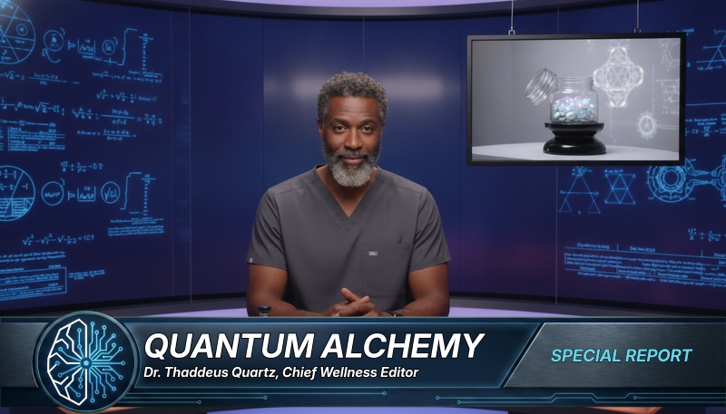 Wellness Alchemist Dr. Thaddeus Quartz Announces ‘Quantum Brain-Alignment Pills’ to Decouple Users from Corrupted Timelines