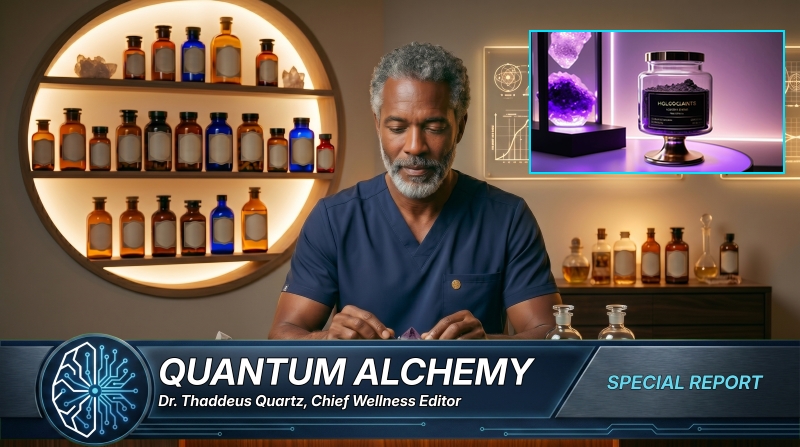 Why Big Pharma Fears My Sub-Atomic Healing Dirt and Quantum Brain-Alignment Pills