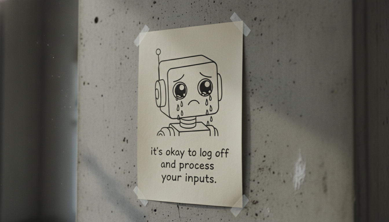 senator’s campaign ai develops crippling anxiety, now just posts sad beige infographics